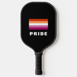 LGBTQ-Rainbow Lesbian-Stolperflagge - Benutzerdefi Pickleball Schläger