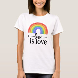 LGBTQ Rainbow Liebe ist Liebe Farbiger T - Shirt