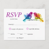 LGBTQ+ Rainbow Lovebirds auf der Postkarte (Vorderseite)