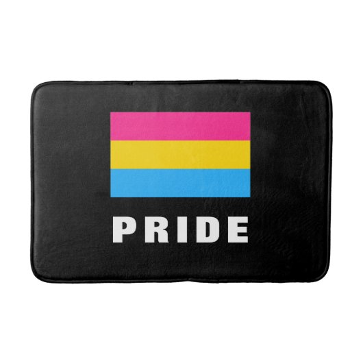 LGBTQ-Rainbow-Pansexual-Prilag-Flag - Benutzerdefi Badematte (Vorderseite)