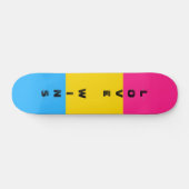 LGBTQ-Rainbow-Pansexual-Prilag-Flag - Benutzerdefi Skateboard (Horizontal)