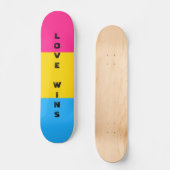 LGBTQ-Rainbow-Pansexual-Prilag-Flag - Benutzerdefi Skateboard (Vorderseite)