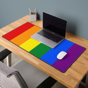 LGBTQ Rainbow Pride Flag Computer Workstation Schreibtischunterlage
