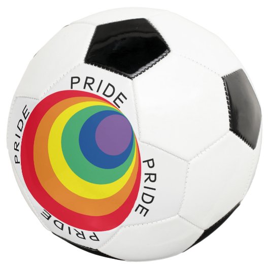 LGBTQ Rainbow Pride Fußball (Dreiviertel)