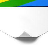 LGBTQ Rainbow Pride Heart individualisieren Poster (Ecke)