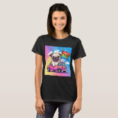 LGBTQ Rainbow Pride Mops T-Shirt (Vorne ganz)