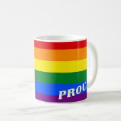 LGBTQ Rainbow Pride Tasse (VorderseiteRechts)