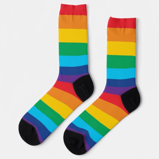 LGBTQ Rainbow Socken (Linkes Detail)