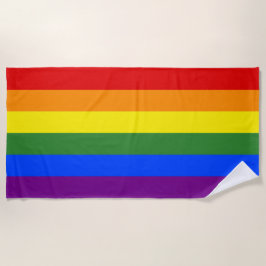 LGBTQ Rainbow Stripes Strandtuch