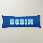 LGBTQ Rainbow Trangender Prilag Individuelle Name Seitenschläferkissen (Rückseite)