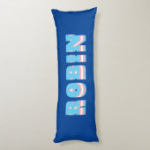 LGBTQ Rainbow Trangender Prilag Individuelle Name Seitenschläferkissen (Rückseite (Vertikal))