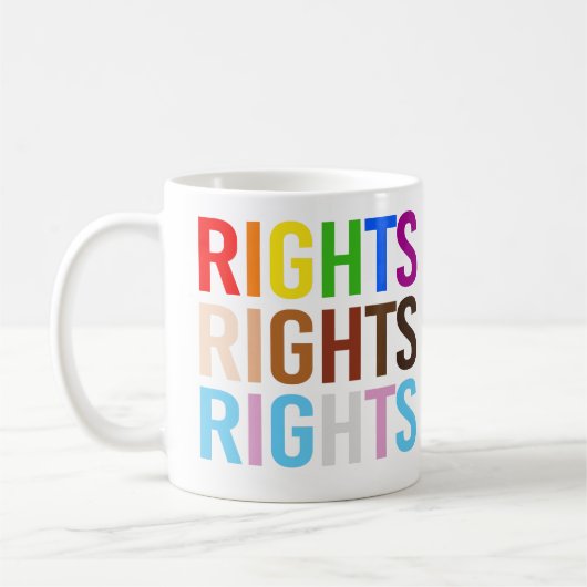 LGBTQ+-Rechte Kaffeetasse (Links)