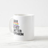 LGBTQ-Rechte Kaffeetasse (Vorderseite Links)