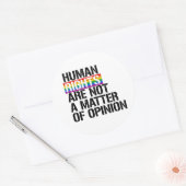 LGBTQ-Rechte Runder Aufkleber (Umschlag)