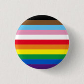 Lgbtq Regenbogen 11 Streifen inklusive Gay Pride-F Button (Vorderseite)