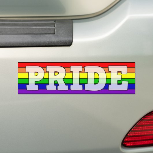 LGBTQ+-Regenbogen Autoaufkleber (Auf Auto)