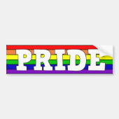 LGBTQ+-Regenbogen Autoaufkleber (Vorne)