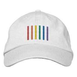LGBTQ+ Regenbogen bestickte Baseballkappe