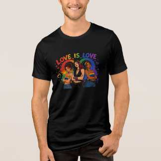 LGBTQ Regenbogen Grafik T-Shirt Tri-Blend Shirt