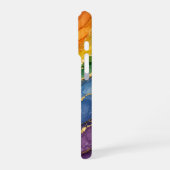 LGBTQ Regenbogen-Marmor  iPhone Hülle (Linke Seite)