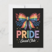 LGBTQ-Regenbogen-Schleife Einladung (Rückseite)