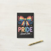 LGBTQ-Regenbogen-Schleife Post-it Klebezettel (Auf Schreibtisch)