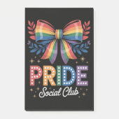 LGBTQ-Regenbogen-Schleife Post-it Klebezettel (Vorderseite)