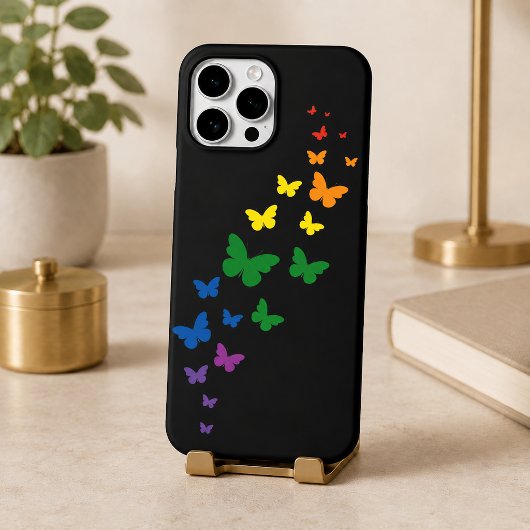 LGBTQ Regenbogen-Schmetterlingspfad Case-Mate iPhone Hülle