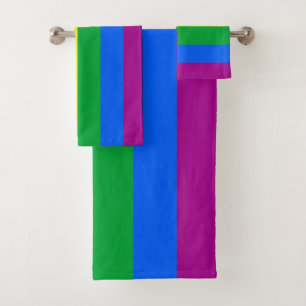 LGBTQ+ Regenbogen-Stolz-Flagge Badhandtuch Set