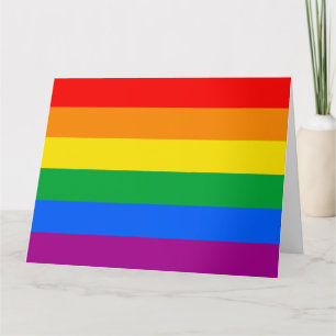 LGBTQ+ Regenbogen-Stolz-Flagge Karte