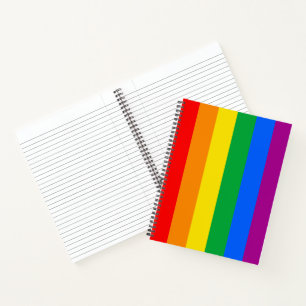 LGBTQ+ Regenbogen-Stolz-Flagge Notizblock