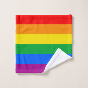 LGBTQ+ Regenbogen-Stolz-Flagge Waschlappen