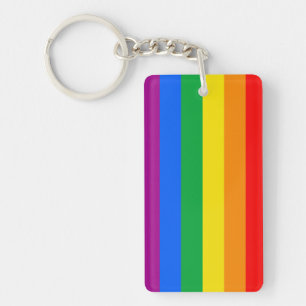LGBTQ+ Regenbogen-Stolzflagge Schlüsselanhänger