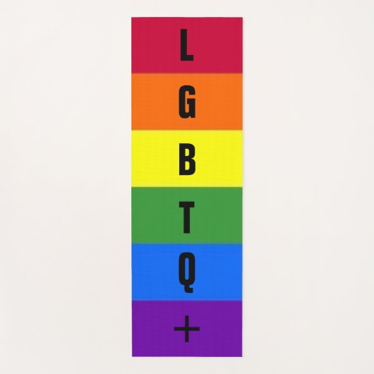 LGBTQ+-Regenbogen Yogamatte (Vorderseite)