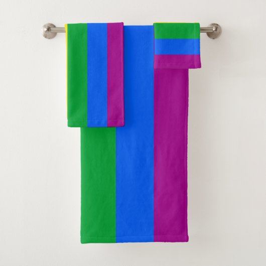 LGBTQ+-Regenbogenfarben Badhandtuch Set (Insitu)