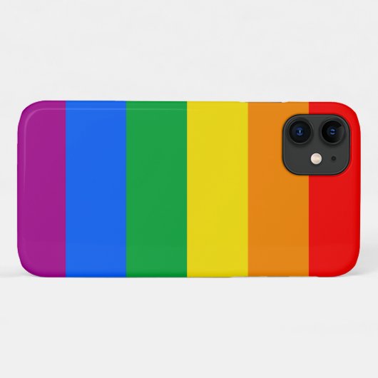 LGBTQ+-Regenbogenfarben Case-Mate iPhone Hülle (Rückseite (Horizontal))