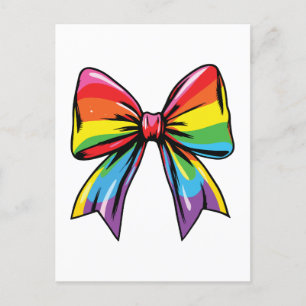 Lgbtq Regenbogenfarben Feiertagspostkarte