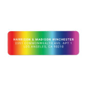 Lgbtq Regenbogenfarben Gay Pride-Adresse (Vorne)