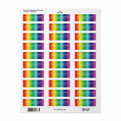Lgbtq Regenbogenfarben Gay Pride-Adresse (Vorne)