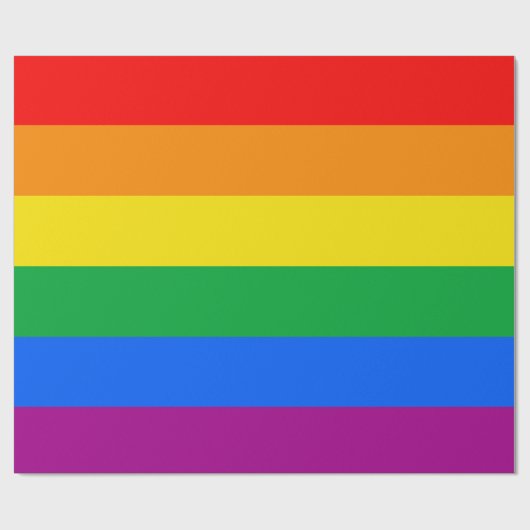 LGBTQ+-Regenbogenfarben Geschenkpapier (Flach)