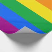LGBTQ+-Regenbogenfarben Geschenkpapier (Ecke)