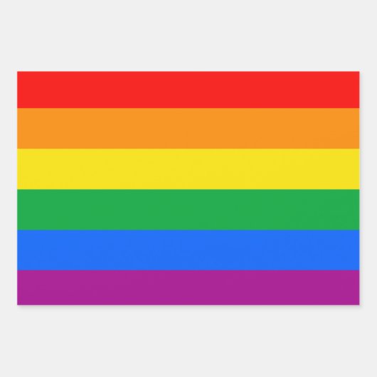 LGBTQ+-Regenbogenfarben Geschenkpapier Set (Vorderseite 3)
