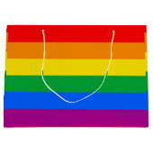 LGBTQ+-Regenbogenfarben Große Geschenktüte (Vorderseite)