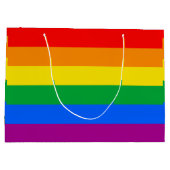 LGBTQ+-Regenbogenfarben Große Geschenktüte (Rückseite)