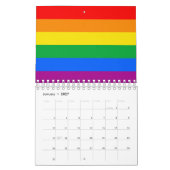LGBTQ+-Regenbogenfarben Kalender (Jan 2027)