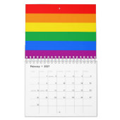 LGBTQ+-Regenbogenfarben Kalender (Feb 2027)