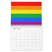LGBTQ+-Regenbogenfarben Kalender (Mär 2027)