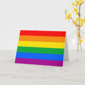 LGBTQ+-Regenbogenfarben Karte (Gelbe Blume)