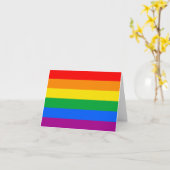 LGBTQ+-Regenbogenfarben Karte (Gelbe Blume)