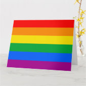 LGBTQ+-Regenbogenfarben Karte (Gelbe Blume)